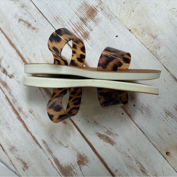 STEVE MADDEN leopard print slide sandals 9.5 chic cute summer animal print EUC - Picture 12 of 15